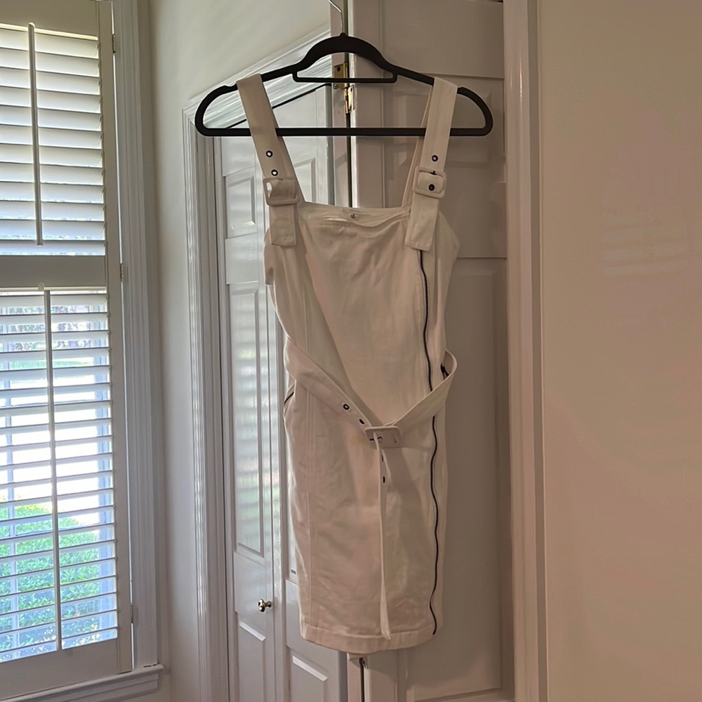 Le Lis White Denim Dress